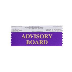 Advisory Board Stk A Rbn Violet Ribbon Gold Imprint