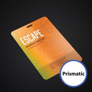 2-1/8 x 3-3/8 Std Event Badge-Prismatic