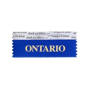 Ontario Stk A Rbn Blue Ribbon Gold Imprint