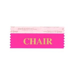 Chair Stk A Rbn Neon Cerise Ribbon Gold Foil
