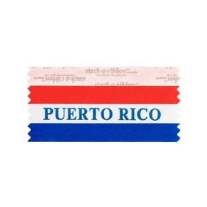Puerto Rico Stk A Rbn Red/White/Blue Rbn Blueimprint