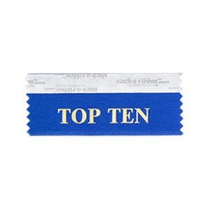 Top Ten Stk A Rbn Blue Ribbon Gold Imprint