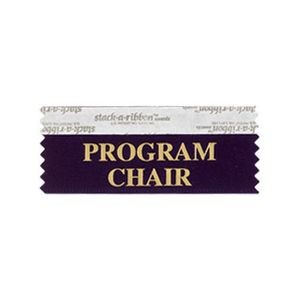 Program Chair Stk A Rbn Navy Ribbon Gold Imprint