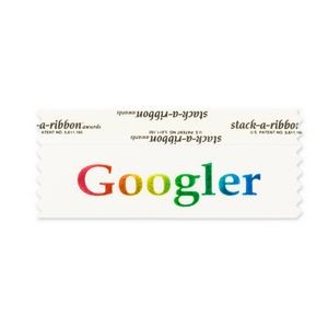 Googler Stk-A-Rbn White Ribbon Prism Imprint