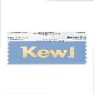 Kewl Stk-A-Rbn Cornflower Ribbon Gold Imprint