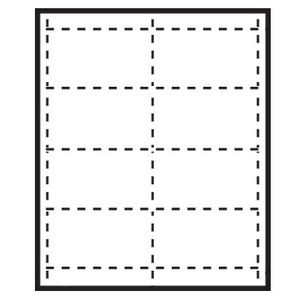 Classic Horizontal Paper Name Badge Insert - Blank (4"x2 1/2")