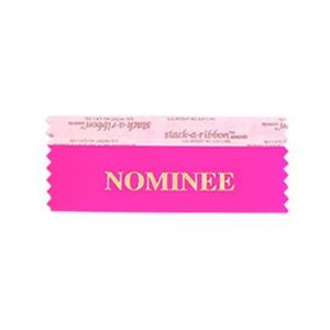 Nominee Stk A Rbn Neon Cerise Ribbon Gold Foil