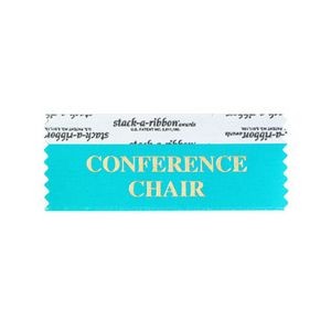 Conference Chair Stk A Rbn Jewel Blue Ribbon Gold Imprin