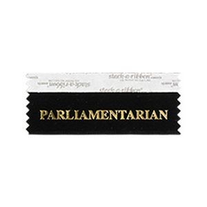 Parliamentarian Stk A Rbn Black Ribbon Gold Imprint