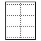 Classic Horizontal Paper Name Badge Insert - Blank (4 1/4"x3")
