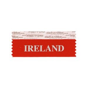 Ireland Stk A Rbn Red Ribbon Silver Imprint