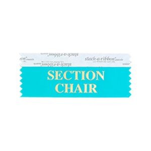 Section Chair Stk A Rbn Jewel Ribbon Gold Imprint