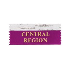 Central Region Stk A Rbn Berry Ribbon With Gold Imprint