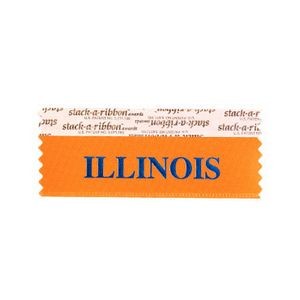 Illinois Stk A Rbn Orange Ribbon Blue Imprint