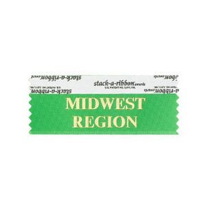 Midwest Region Stk A Rbn Green Ribbon Gold Imprint