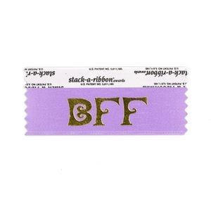 Bff Stk-A-Rbn Lilac Ribbon Gold Imprint