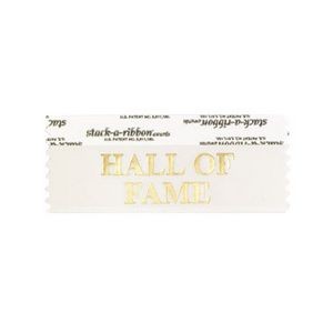 Hall Of Fame Stk A Rbn Cream Ribbon Gold Imprint