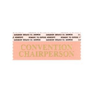 Convention Chairpers Stk A Rbn Rose Ribbon Gold Imprint