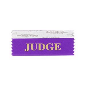 Judge Stk A Rbn Violet Ribbon Gold Imprint