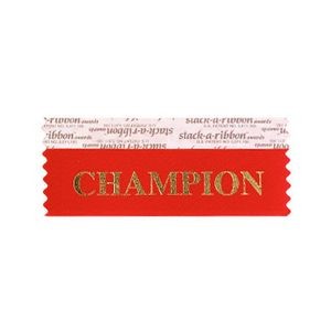 Champion Stk A Rbn Red Ribbon Gold Imprint