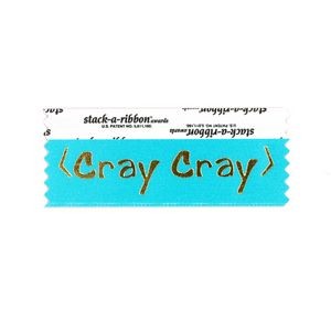 <Cray Cray> STK-A-RBN JEWEL BLUE RIBBON GOLD IMPRINT