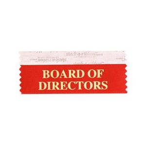 Board Of Directors Stk A Rbn Red Ribbon Gold Imprint
