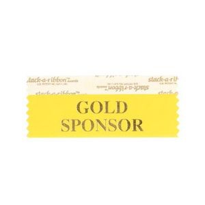 Gold Sponsor Stk A Rbn Gold Ribbon Gold Foil