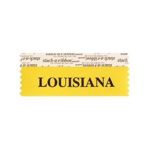 Louisiana Stk A Rbn Gold Ribbon Black Imprint