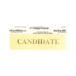 Candidate Stk A Rbn Canary Ribbon Gold Imprint