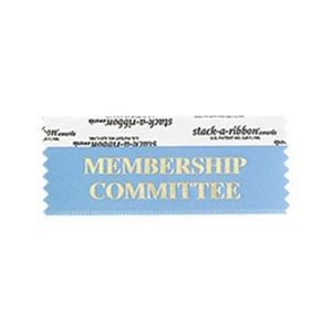 Membership Committee Stk A Rbn Corn Flower Ribbon Gold Imprin