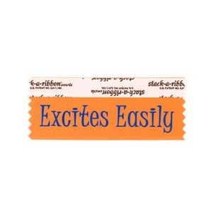 Excites Easily Stk A Rbn Tomato Ribbon Blue Imprint