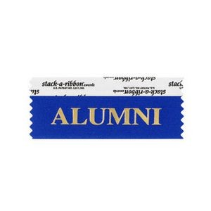 Alumni Stk A Rbn Blue Ribbon Gold Imprint