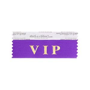 Vip Stk A Rbn Violet Ribbon Gold Imprint