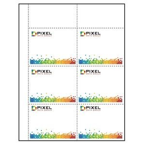 Classic Perforated Paper Name Badge Insert - 4 Color Process (4"x3") Pack of 50