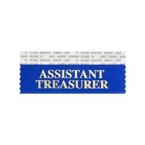 Assistant Treasurer Stk A Rbn Blue Ribbon Gold Imprint