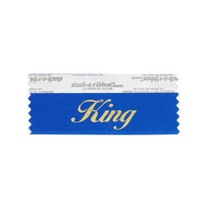 King Stk A Rbn Blue Ribbon Gold Imprint