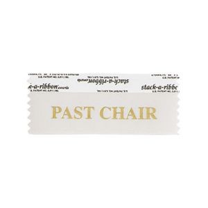 Past Chair Stk A Rbn Cream Ribbon Gold Imprint