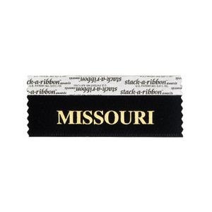 Missouri Stk A Rbn Black Ribbon Gold Imprint
