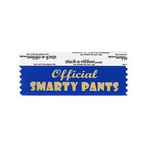 Official Smarty Pant Stk A Rbn Blue Ribbon Gold Imprint