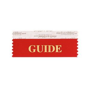 Guide Stk A Rbn Red Ribbon Gold Imprint