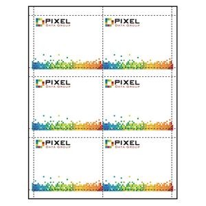 Classic Paper Name Tag Insert - Full Color (4"x3") Pack of 50