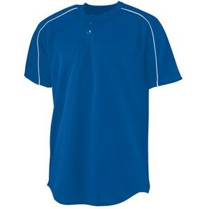 Youth Wicking Two-Button Baseball Jersey