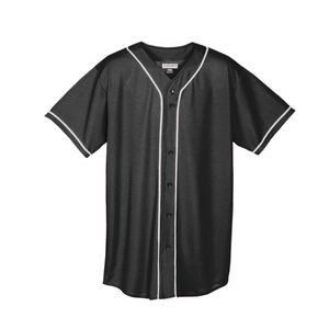 Youth Wicking Mesh Button Front Jersey