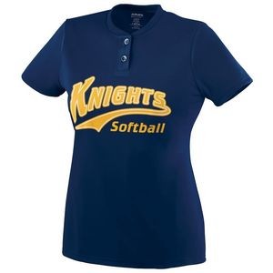 Girls' Wicking Two-Button Jersey