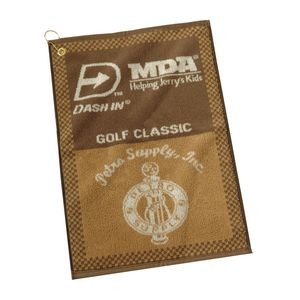 Custom 16" x 24", 4 lb, Woven Jacquard Sport Golf Towel