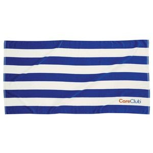 30" x 60", 11 lb, Classic Premium Cabana Stripe Beach Towel (Blank)