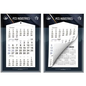 Poster Calendar With 3 Month At A Glance Pad (13''X 19'')