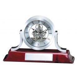 Silver Clock on Rosewood Base Executive Award
