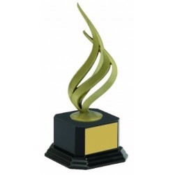 Metal Flame on Black Base Executive Award