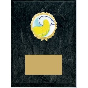 Black Marble Finish Mylar Plaque (6" x 8")